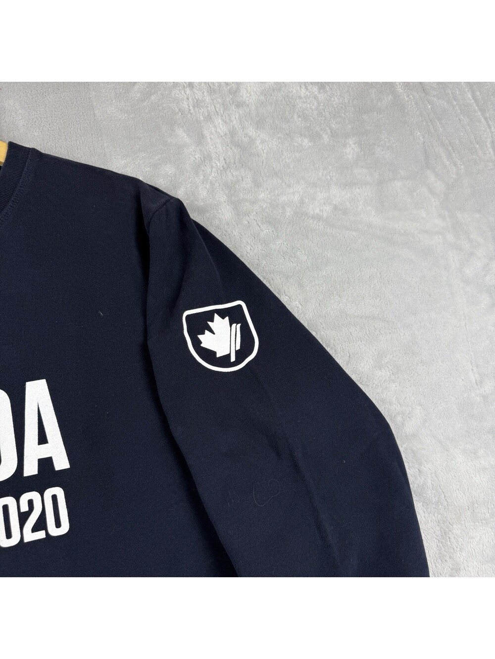 Helly Hansen CANADA Ski Team Sweatshirt Olympics 1920-2020 Men L 100th Team Navy - Picture 9 of 10